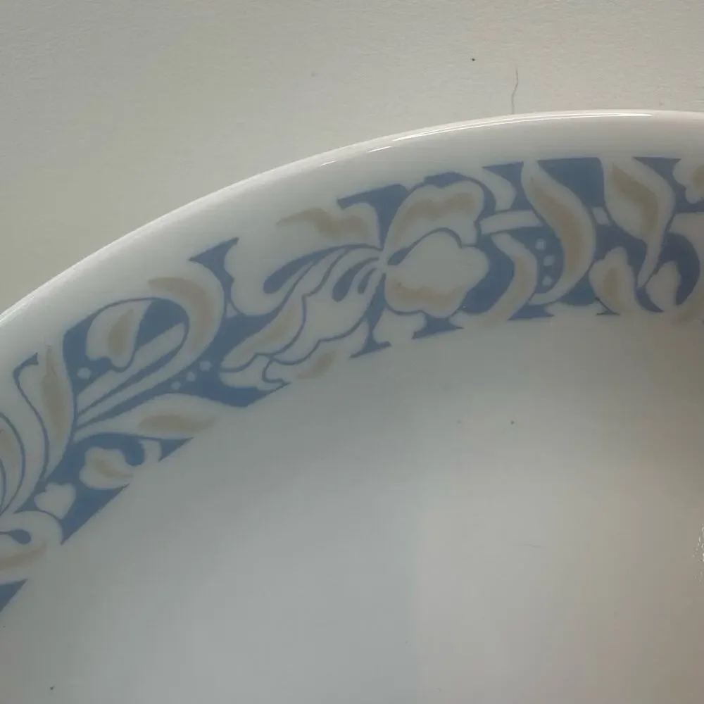 Set of 4 Corelle Sea and Sand Dinner Plates by Corning, plus one FREE